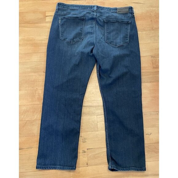 Paige Mens Jeans Size 40 Blue Denim Federal Straight Cut boot cut - Picture 7 of 7